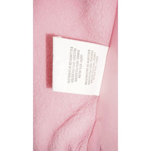 OshKosh B’gosh Toddler Pink Quilted Puffer Jacket 2T Hooded Fleece Lined - Picture 5 of 6